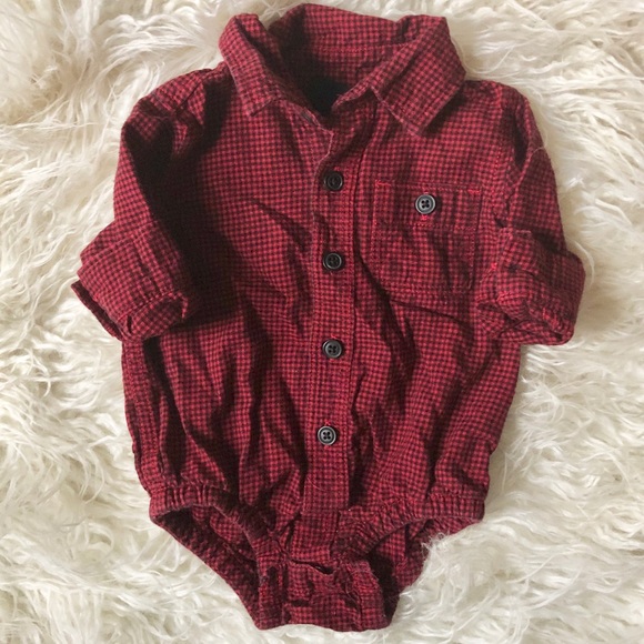 baby button down onesie